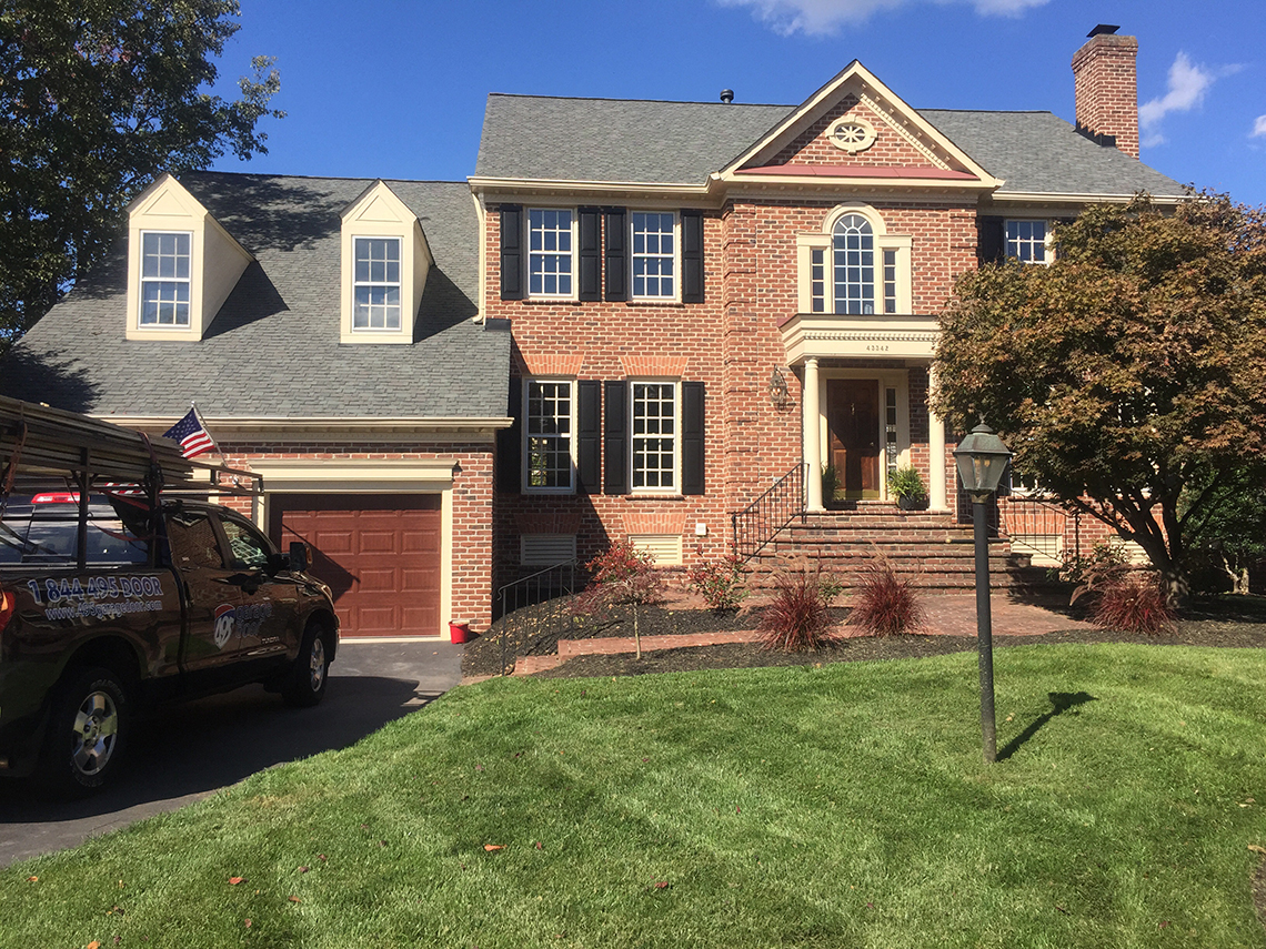 Ashburn VA homeowner new garage door install | 495 Garage Door